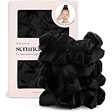 Kitsch Satin Hair Scrunchies for Women - Softer Than Silk Scrunchies for Hair | Satin Scrunchies for Girls | Satin Hair Ties 