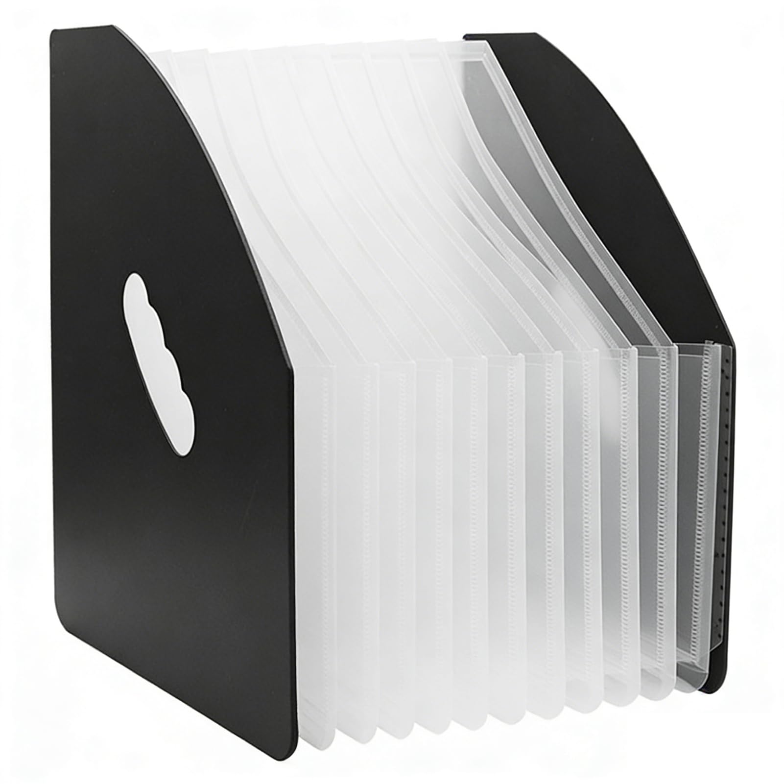 KXF Expanding File Folder 13 Pockets Plastic A4 Concertina Expandable File Organiser Desk Filing Storage Box Self-Standing Portable Accordion Filing Holder Home Office Documents Portfolio Folders