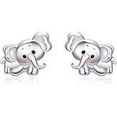 Dreamboat Hypoallergenic Animal Stud Earrings for Women 925 Sterling Silver Cute Animal Jewelry Gifts for Sensitive Ear