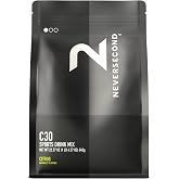 Neversecond C30 Sports Drink, Electrolyte Hydration &amp; Carbs, Citrus, 20-Ct | Carbohydrates, Never2 Sports Drink for Triathlons, Cycling, Running &amp; Marathons, 640g, 20 Serving-Count)