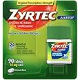 Zyrtec Allergy Relief (10 mg), 90 Tablets