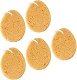 EXCEART Honeycomb Bath Sponge 5pcs Yellow Soft Shower Body Cleansing view 9