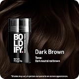Boldify Hair Fibres 12g Dark Brown - Thinning Hair instantly fuller look view 2