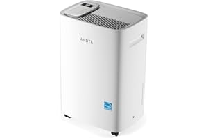 ANDTE 52 Pints Energy Star Dehumidifier for Basement, 4500 Sq.Ft Home Dehumidifier Large Room Dehumidifiers with Drain Hose for Bathroom Living room, Smart Humidity Control, Touch Control Panel