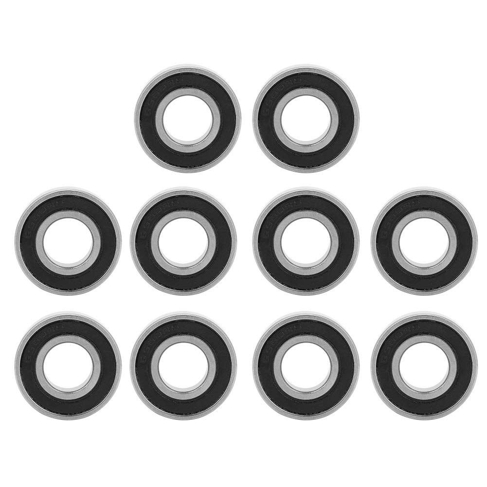 TOPINCN 10Pcs 6900-2Rs Ball Bearing Rubber Sealed Deep-Groove Ball Bearings for Skateboards, Inline Skates, Scooters