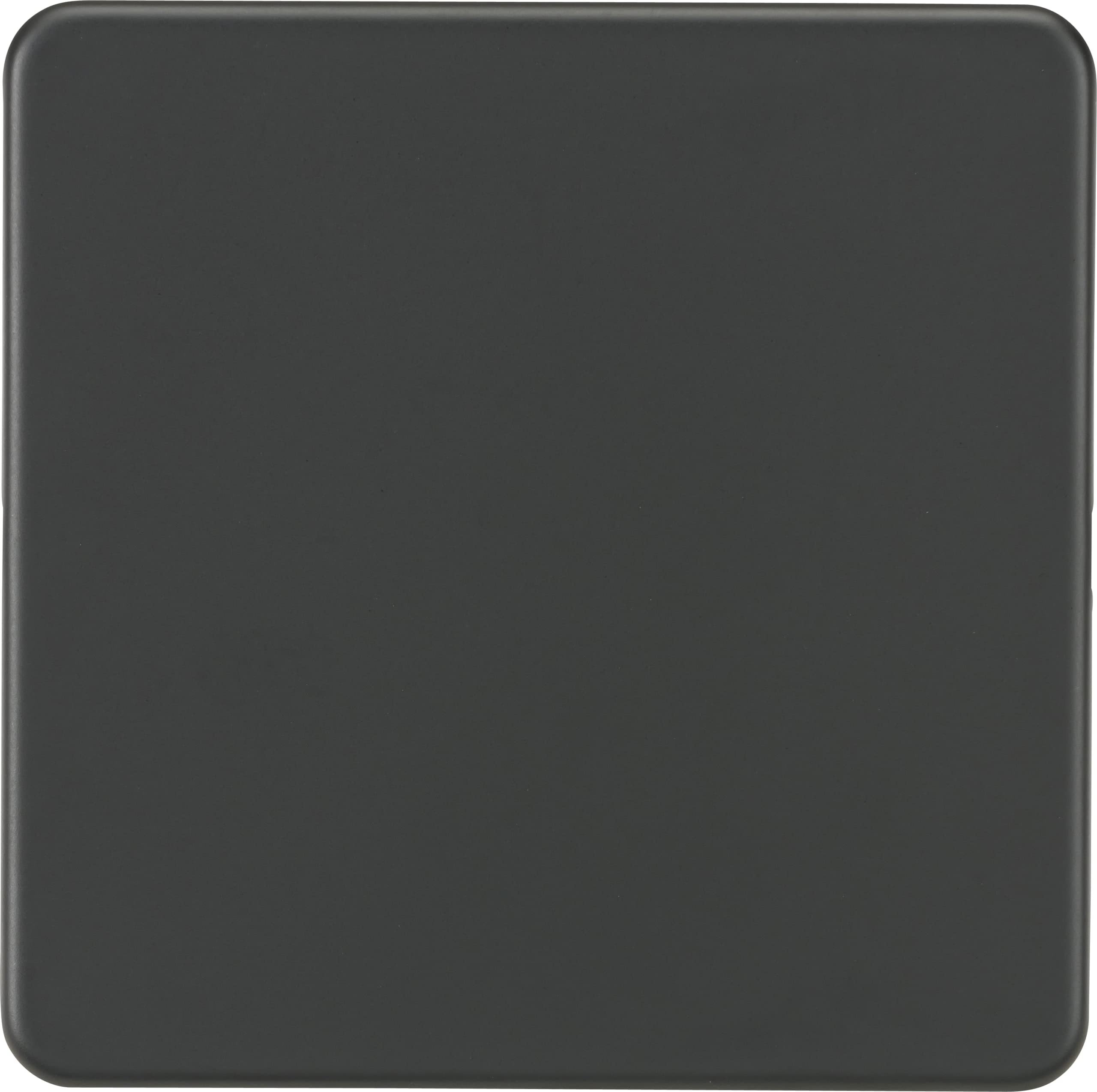 Screwless 1G Blanking Plate - Anthracite