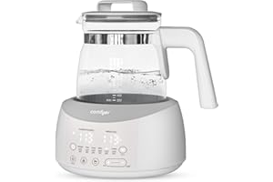 Bottle Warmer comfyer, Baby Bottle Warmer with Night Light and Faster Cooling Fan, Instantly Water Warmer, Tea Kettle Electric with 6 Temperature Control Presets, Feed Baby More Easier and Healthier