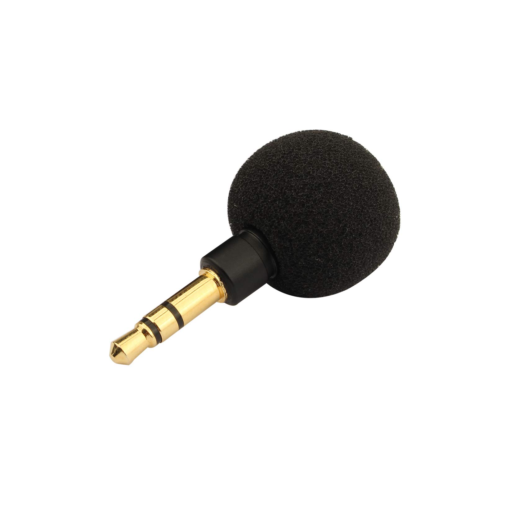Futheda 3.5mm Mini Stereo Directional Microphone Mic Compatible with Mobile Phone Pad PC Laptop Studio Video Recording Noise Cancelling Small Mic Plug and Play