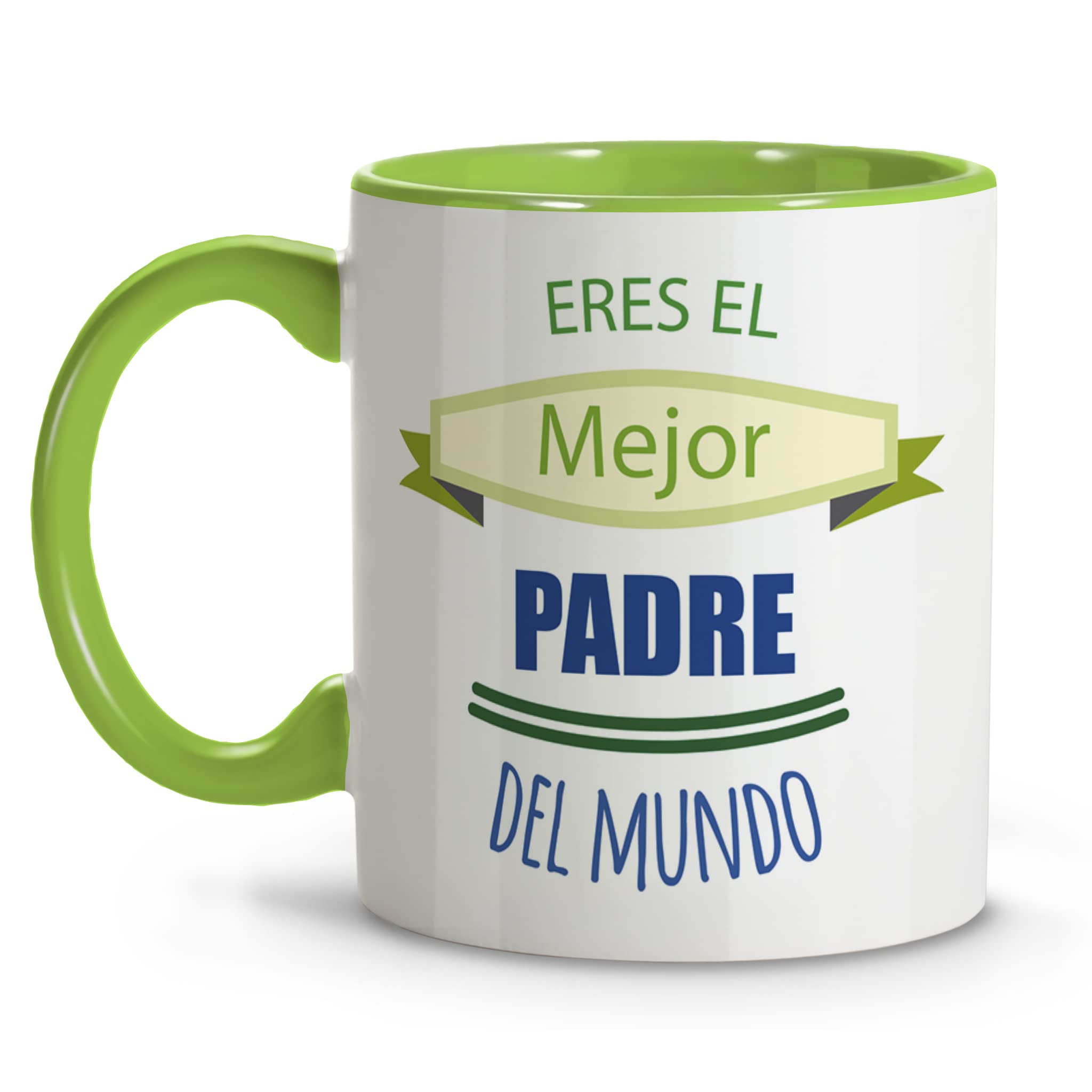 Papa Mug, Dia del Father Mugs, Original Breakfast Mugs, Ceramic Mug, 330 ml, Gifts with Phrases, Best Father