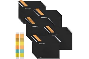 30PC PP Letter-Size Inserts Hanging File Folders for Bulky Files and Filing Cabinet Suspension Files with Tabs, Medical Chart