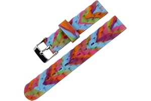 KHZBS Girl Fashion Soft Silicone Watch Strap Waterproof Sports Color Watch Band 16mm