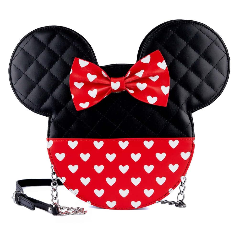Photo 1 of ***SIMILAR PRODUCT***
Loungefly MickeyMinnie Valentines Reversible Crossbody Bag BlackRedWhite