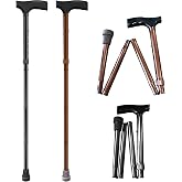 SPRING SEAON Folding Cane for Men and Women&ndash; Lightweight, Adjustable Walking Stick with Comfortable Handle &ndash; Compact and Portable Collapsible Walking Cane for Travel and Daily Use