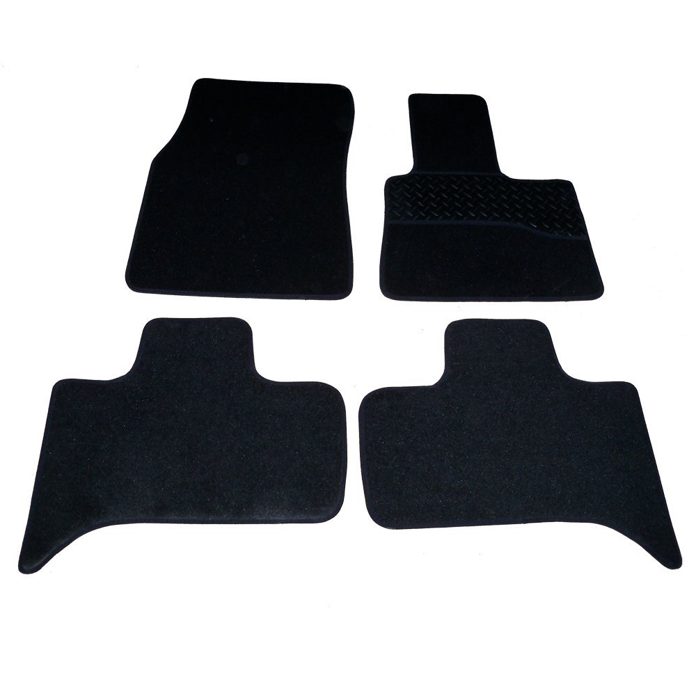 Sakura Mat Set includes Black Carpet with Rubber Heel Pad for BMW X5 To 06