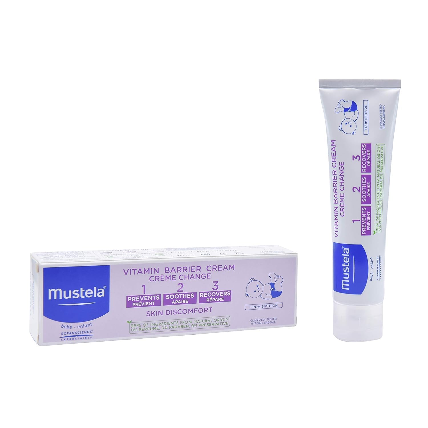 Mustela SC CREME CHANGE 1-2-3 50 ML /CREME VOOR DE LUIERWISSEL 1-2-3 50 ML
