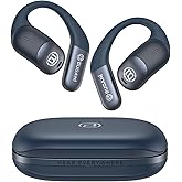 BUGANI 2025 Bluetooth 5.4 Open Ear Headphone with Dual-Mic ENC Wireless Earbuds,360 Head-Tracking Spatial Audio, 75HRS Playtime,IPX5 Water Resistance for Sport and Workout