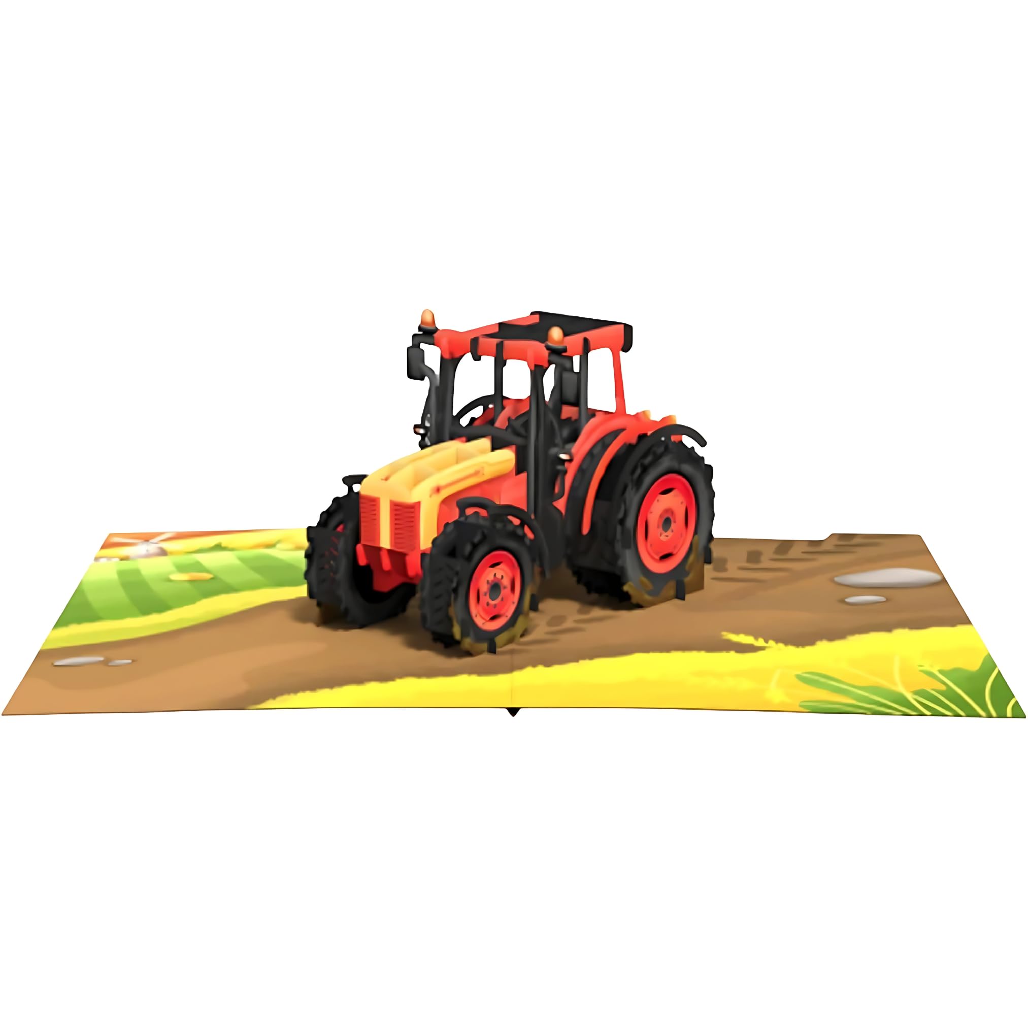 Tractor 3D Pop Up Card, Handmade Greetings Card for Men Farmers Father’s Day, Thank You, Congratulations, Birthday