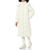 Amazon Essentials Womens Water Repellent Recycled Polyester Long-Length Hooded Puffer Coat (Available in Plus Size)