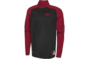 Outerstuff NFL Men's O-Line Performance 1/4 Zip Pullover Fleece Top