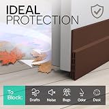 Vellure 5x Premium Door Draft Excluder Strip 2in x 39in Silicone view 3