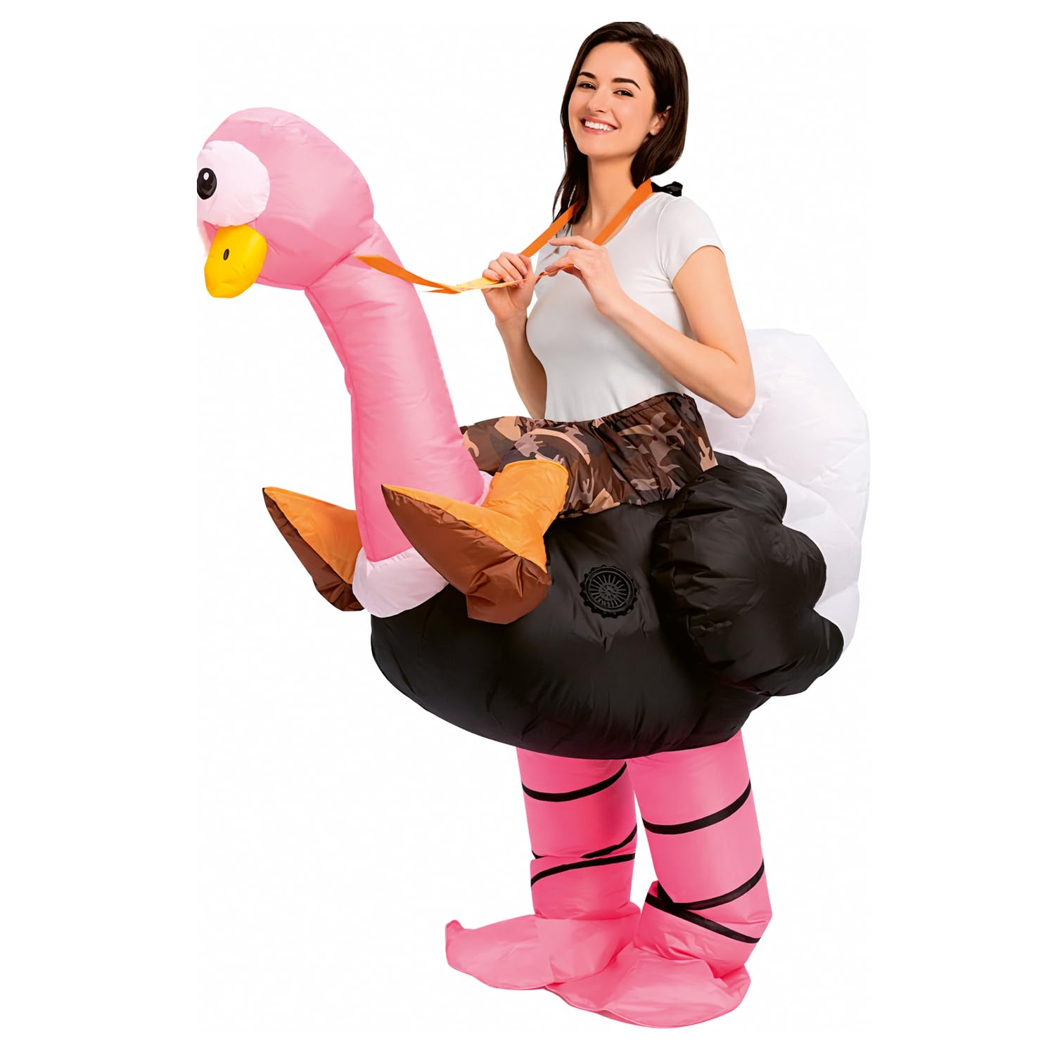 Inflatable Ostrich Costume | Quirky Inflatable Costume | Premium Quality | Adult Size 160 to 190cm | Polyester | Comfortable | Resistant | Inflation System Included| Created by OriginalCup®