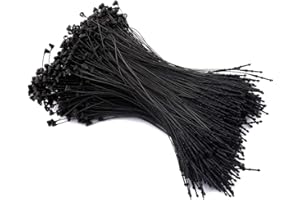 OUBAKA 5000Pcs Plastic Fastener Hang Tag Snap Lock,5" Security Loop Plastic Tag Fastener Snap Lock Tag for Hang Tags, Price Tags or Clothing Tags Accessory