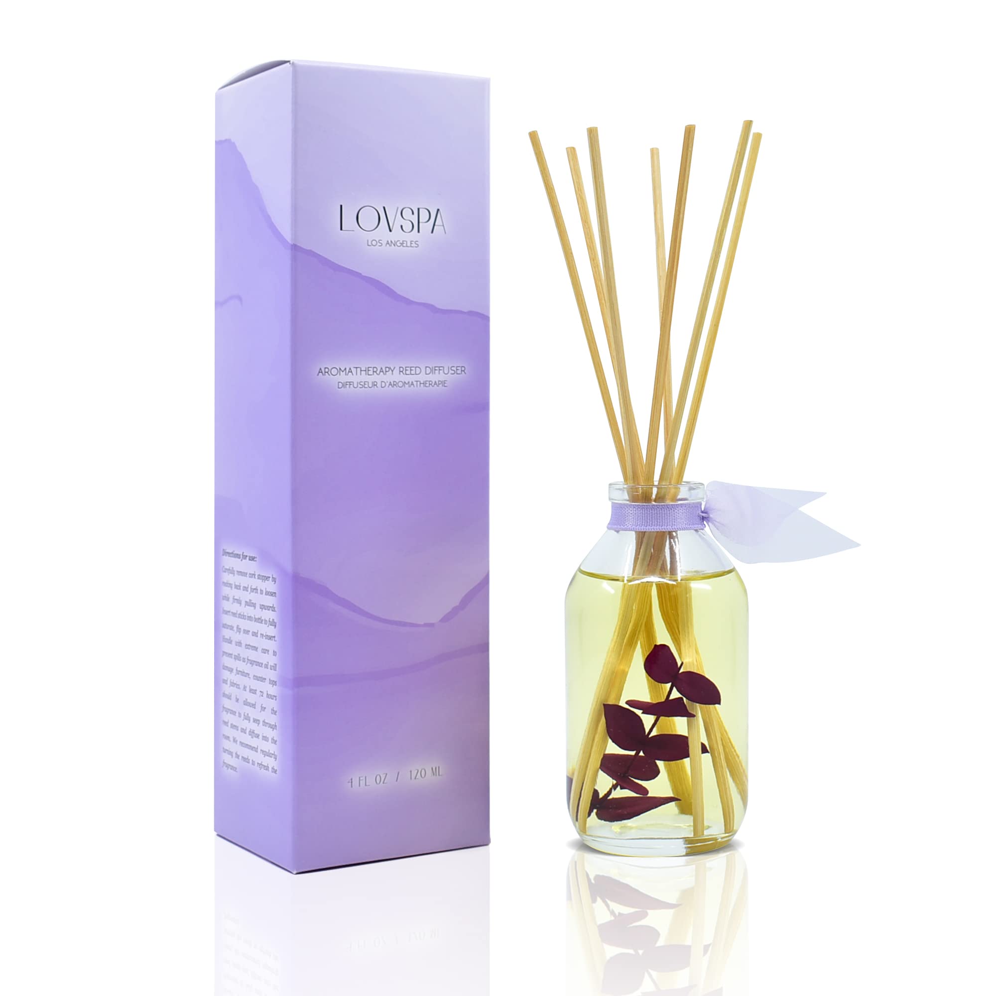 LOVSPA Reed Diffuser Set, DE-Stress Lavender