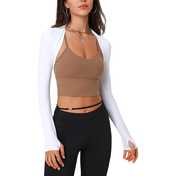 Verdusa Women's Open Front Knit Shrug - Lightweight Crop Cardigan Bolero - View #7