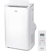BLACK+DECKER Smart Portable Air Conditioner,12,000 BTU, for Rooms Up To 550 Sq. Ft., Portable AC with Inverter Compressor & W