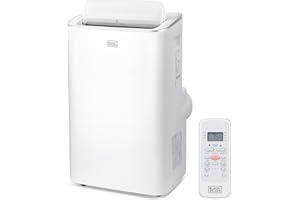 BLACK+DECKER Smart Portable Air Conditioner,12,000 BTU, for Rooms Up To 550 Sq. Ft., Portable AC with Inverter Compressor & Window Kit, BPACT08NM, White