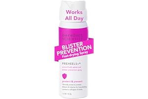 Barefoot Scientist PreHeels+ Blister Prevention Spray, Innovative Invisible Protective Barrier Against Blisters
