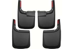 Tecoom Compatible with 2017-2024 Ford F250 F350 Mud Flaps Splash Guards Front and Rear Mud Guards (Without OEM Fender Flares) 4PCS Black