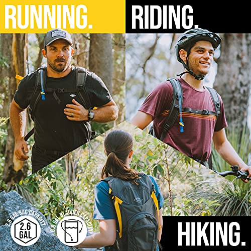 Mountain Designs Hydration Backpack 10L Leakproof Hiking Backpack has