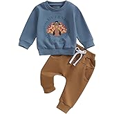 Amnnchya Toddler Baby Boy Thanksgiving Outfit Turkey Long Sleeve Sweatshirt Pants My First Thanksgiving Baby Boy Outfit
