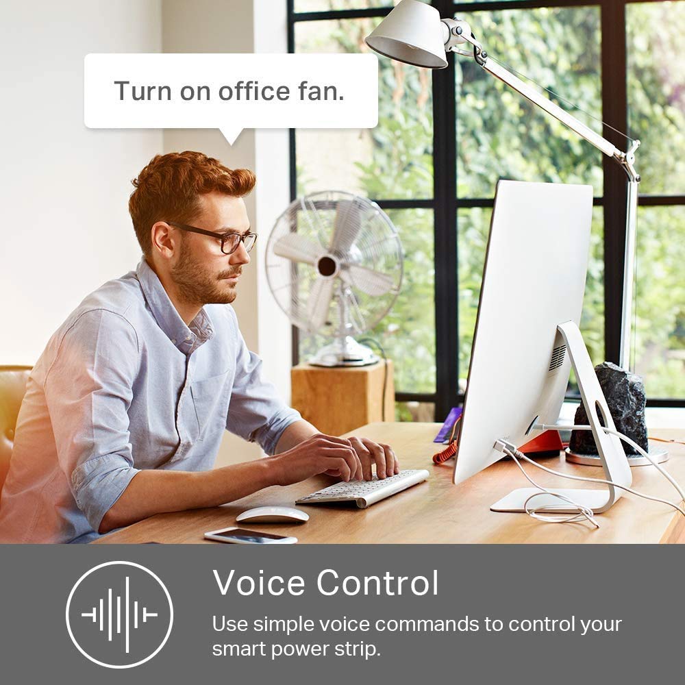 Kasa Smart Plug Power Strip HS300, Surge Protector with 6 Individually Controlled Smart Outlets and 3 USB Ports, Works with Alexa & Google Home, No Hub Required , White - View 7