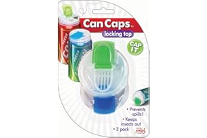 Jokari 0105000P6 Snap and Sip Can Caps, 12-Countts