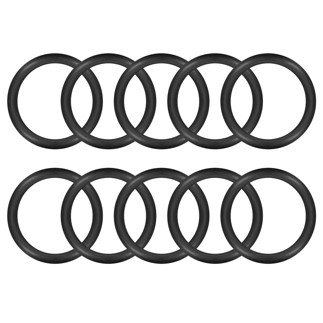 sourcingmap Nitrile Rubber O-Rings 33mm OD 25mm ID 4mm Width, Metric Sealing Gasket for Automotive Machine Plumbing, Pack of 10