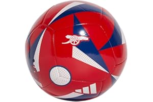 adidas Home Club Fan Soccer Ball - Show Your Support with 100% TPU Cover, Butyl Bladder, and Team Printed Crest, Size 5 (Bayern, Arsenal, Real Madrid, Manchester United, Juventus)