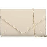 MOJISOLO PU Leather Clutch Purses Women Evening Envelope Handbag Prom Wedding Party Foldover Bag