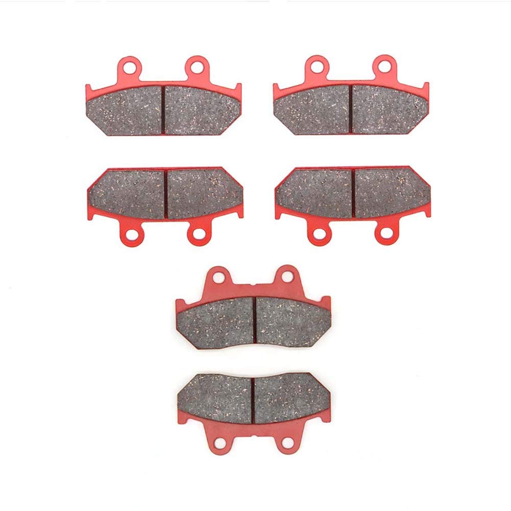 MEXITAL Motorbike Brake Pads Front and Rear for CBR 750 FH Superaero (RC27) 87 CBR 1000 F Hurricane 87-88 GL 1500 J/K/L/SE Goldwing 88-00 MX124-124-69