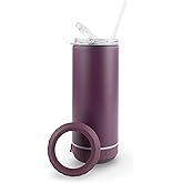 Hogg Bluetooth Tumbler 4 in 1 Can Cooler - Sugarplum, Universal Can Cooler for Drinks, Bluetooth Speaker Cup, Stainless Steel Tumbler with Speaker, Beer Holder, Beer Accessories