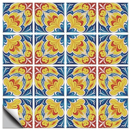 CHGCRAFT Cross Flower Geometric Tile Sticker