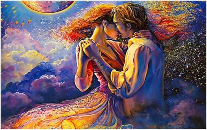 Jin Yi Global Peinture Sur Toile Motif Couple D Amour Dansant Avec Moi 60 X 90 Cm Sans Cadre Amazon Fr Cuisine Maison