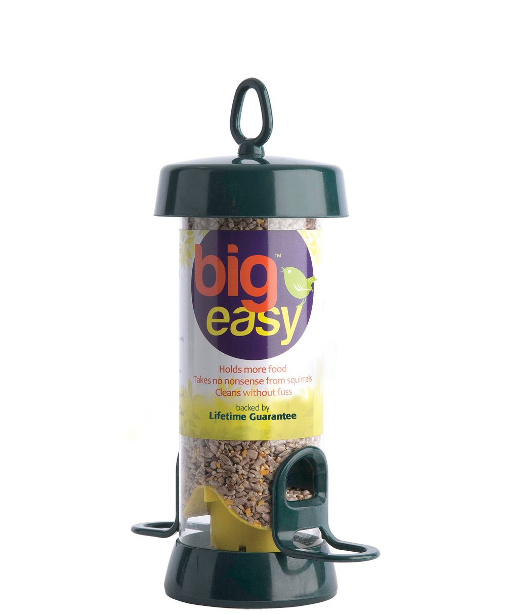 Hanging Bird Feeders For Small Birds - Jacobi Jayne® Bigeasy™ Small Seed Bird Feeders For Wild And Garden Birds - Squirrel-Resistant Bird Feeder With Built In Hanging Ring.