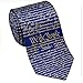 Josh Bach Mens Constitution of United States Silk Necktie Blue Gold, Made in USA