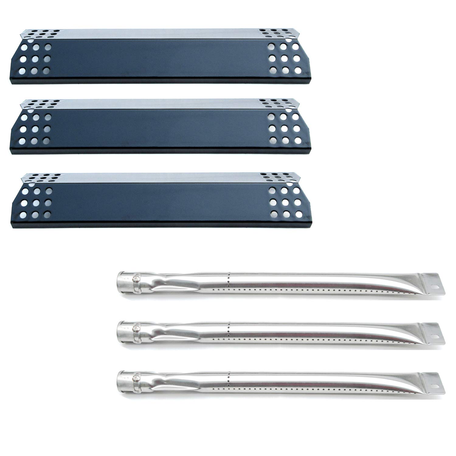 Direct store Parts Kit DG255 Replacement Sunbeam,Nexgrill,Grill Master 720-0737 720-0697 Gas Grill Repair Kit (3-Pack) Stainless Steel Burners & Porcelain Steel Heat Plates