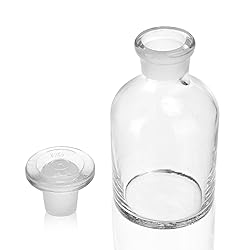 Kestun 2 Packs Glass Reagent Bottle,Narrow Mouth