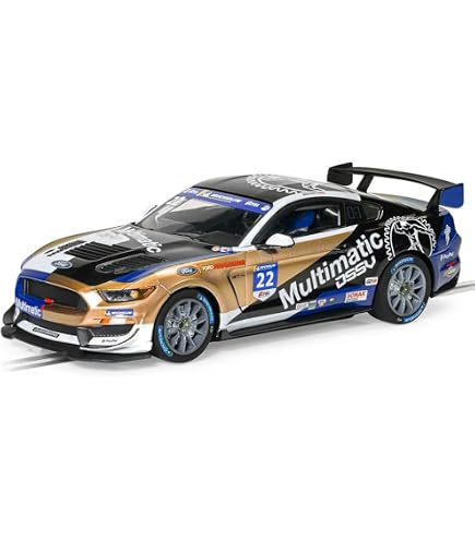 Amazon.com: Scalextric Ford Mustang GT4 Castrol 1:32 Drift 360