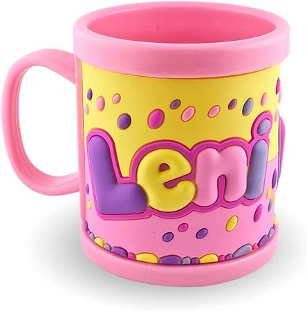 childrens plastic 3d mugs with names on them