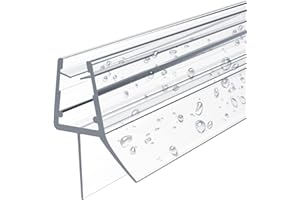 EMKE Replacement Water Deflector Shower Seal Splash Guard Shower Cubicle Bathroom 4-6 mm Glass 600 mm